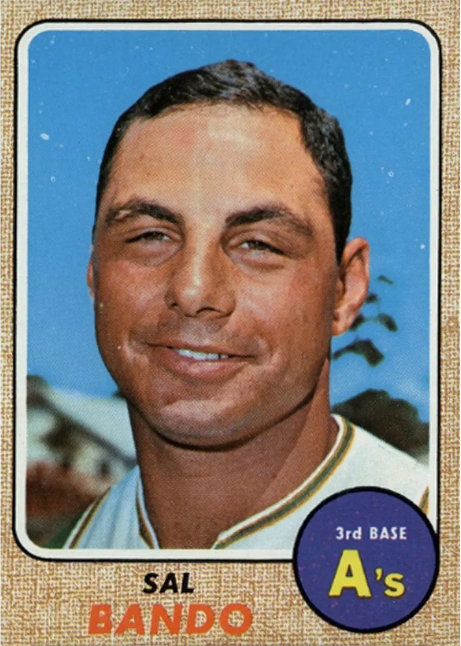 1968 Topps #146 Sal Bando, Oakland Athletics