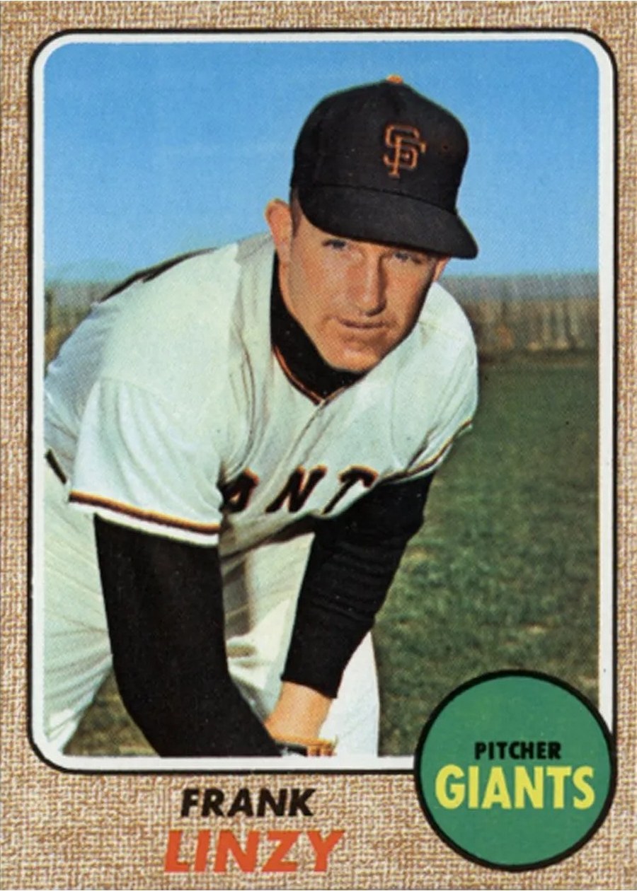 1968 Topps #147 Frank Linzy, San Francisco Giants