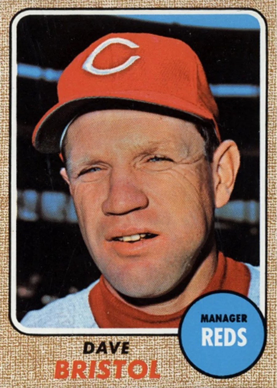 1968 Topps #148 Dave Bristol, Cincinnati Reds