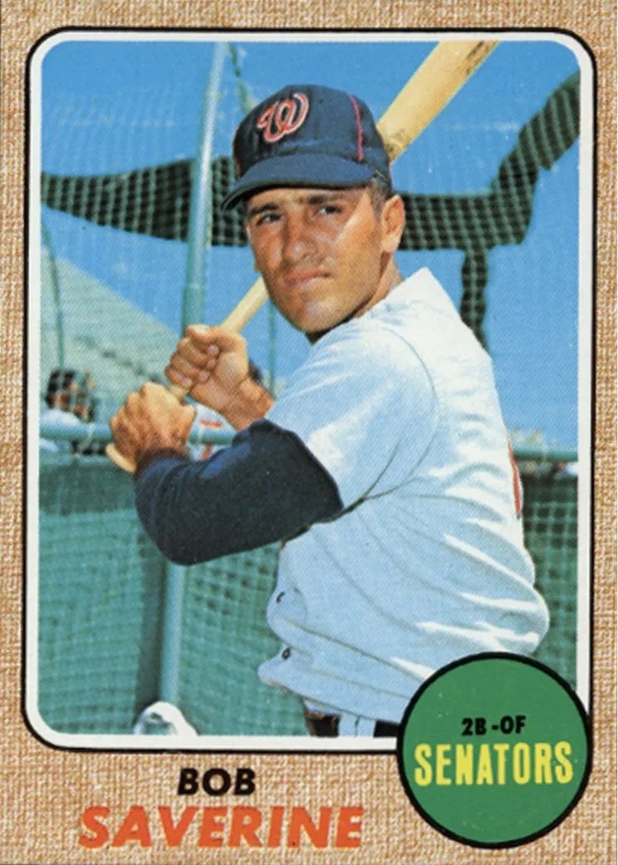 1968 Topps #149 Bob Saverine, Washington Senators