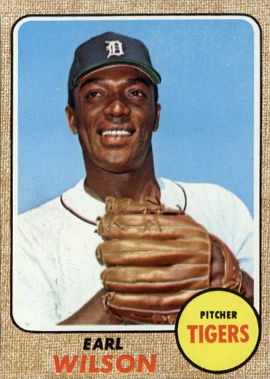 1968 Topps #160 Earl Wilson, Detroit Tigers