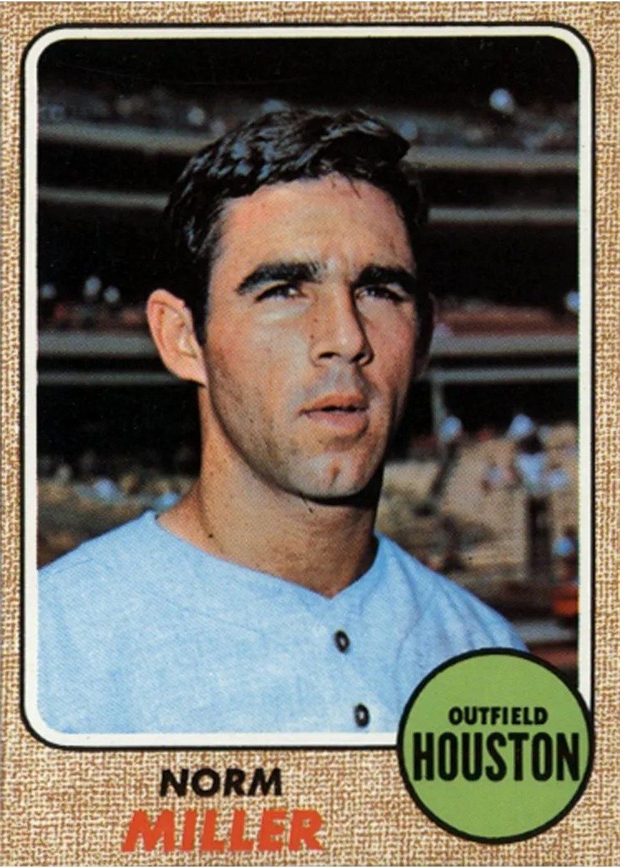 1968 Topps #161 Norm Miller, Houston Astros