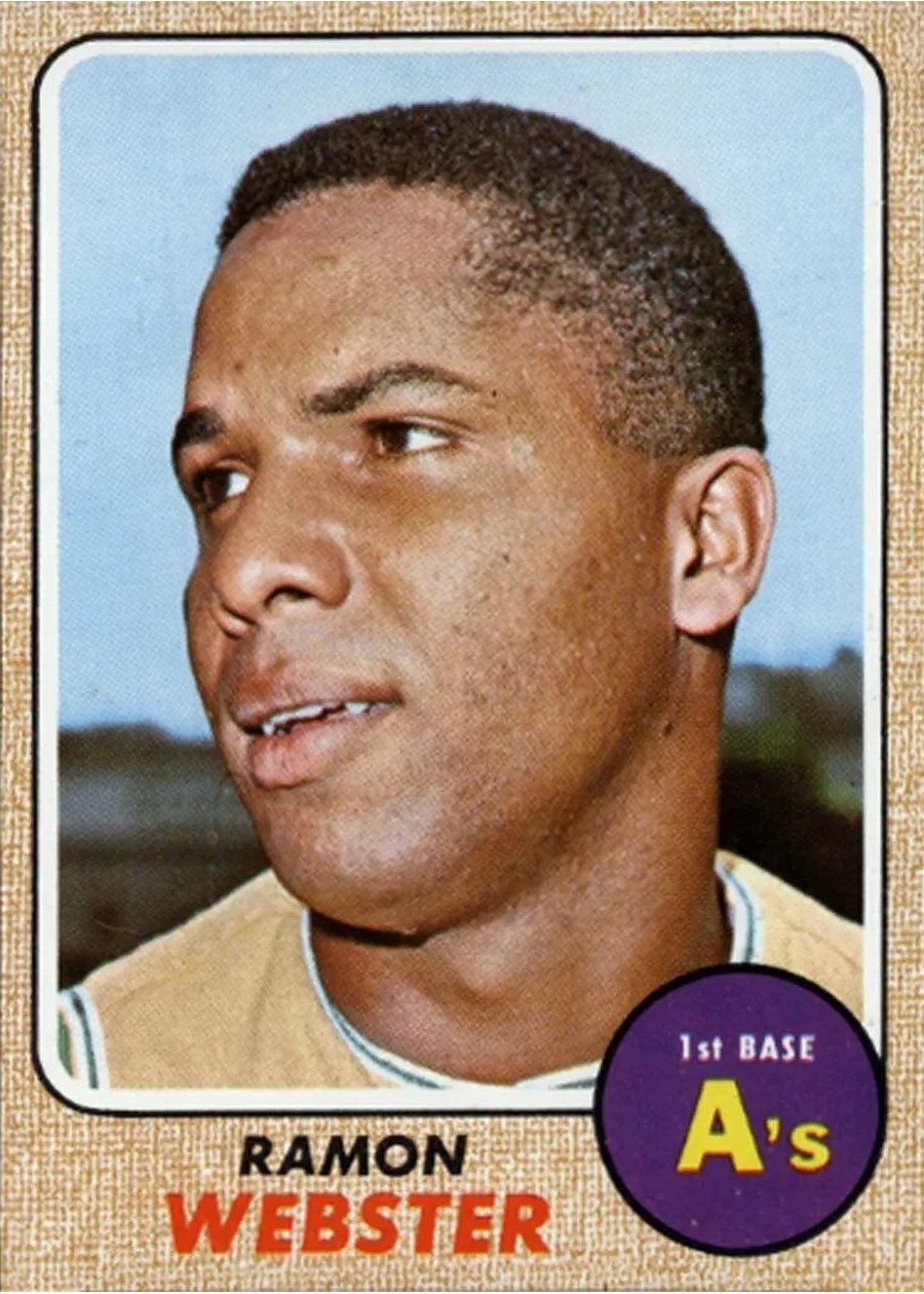 1968 Topps #164 Ramon Webster, Oakland Athletics