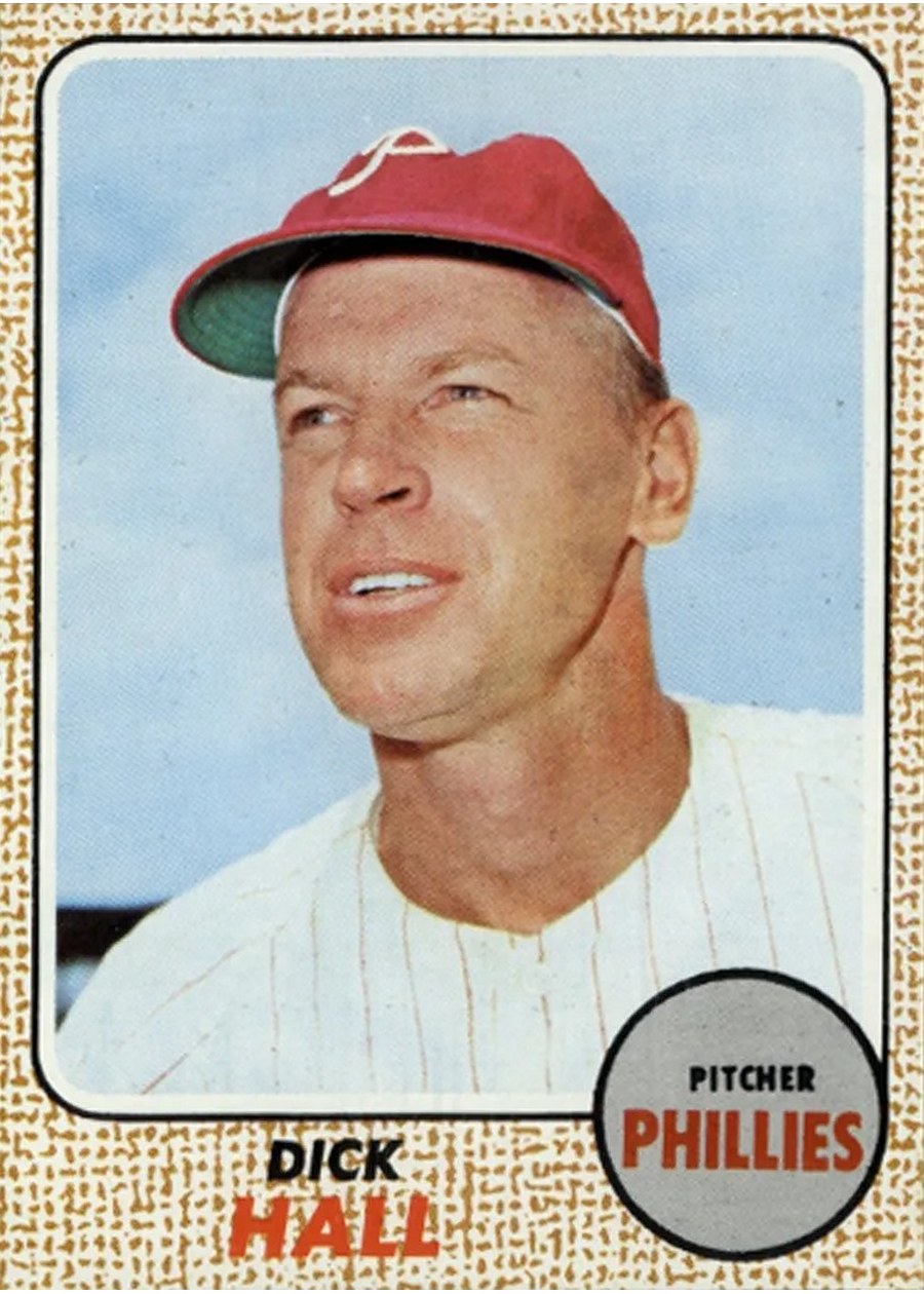 1968 Topps #17 Dick Hall, Philadelphia Phillies