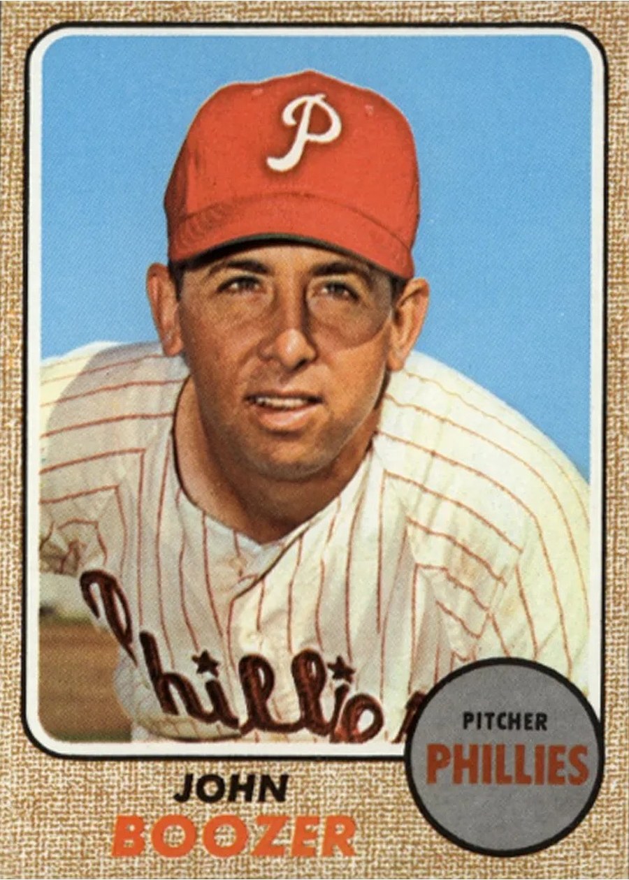 1968 Topps #173 John Boozer, Philadelphia Phillies