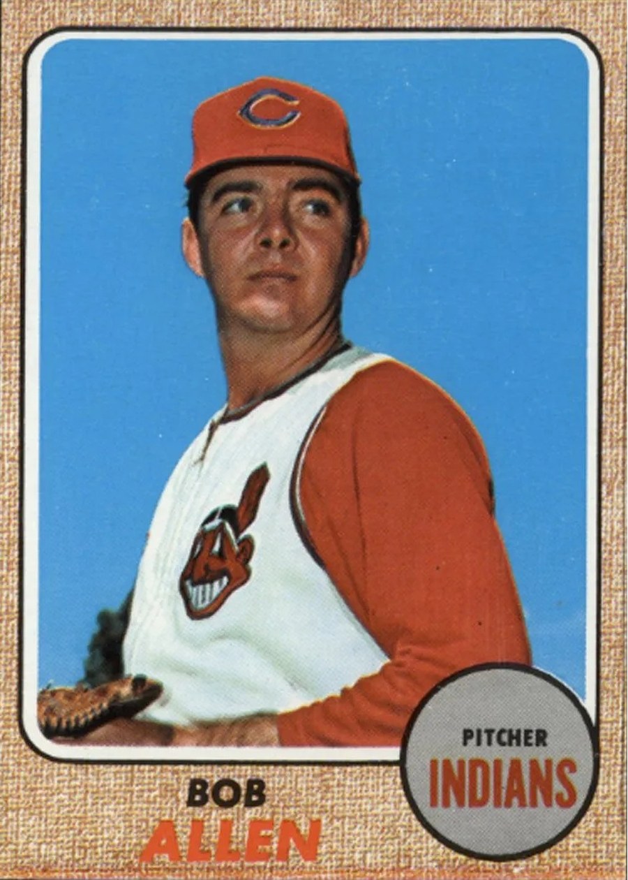 1968 Topps #176 Bob Allen, Cleveland Indians