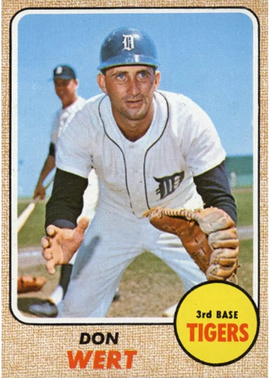 1968 Topps #178 Don Wert, Detroit Tigers