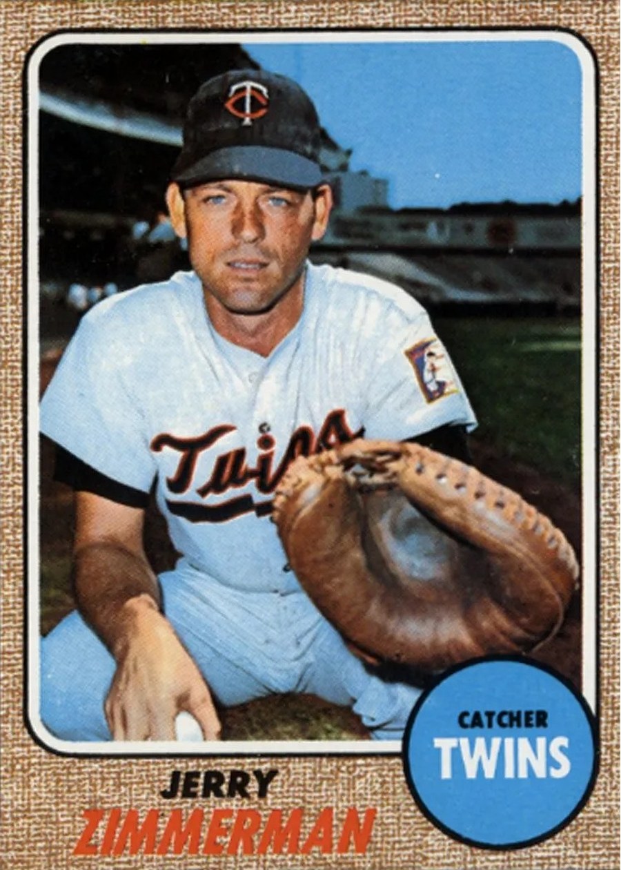 1968 Topps #181 Jerry Zimmerman, Minnesota Twins