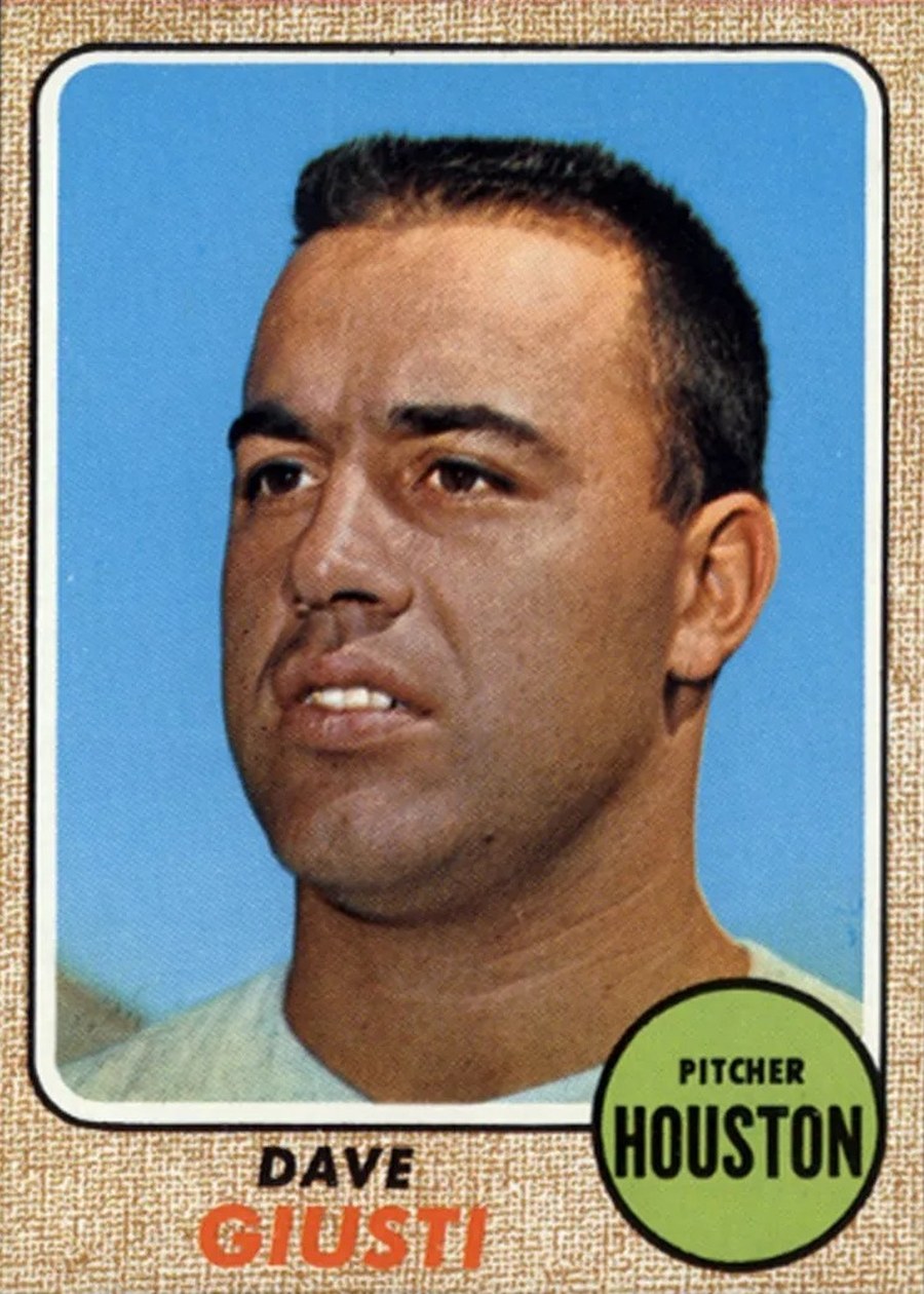 1968 Topps #182 Dave Giusti, Houston Astros