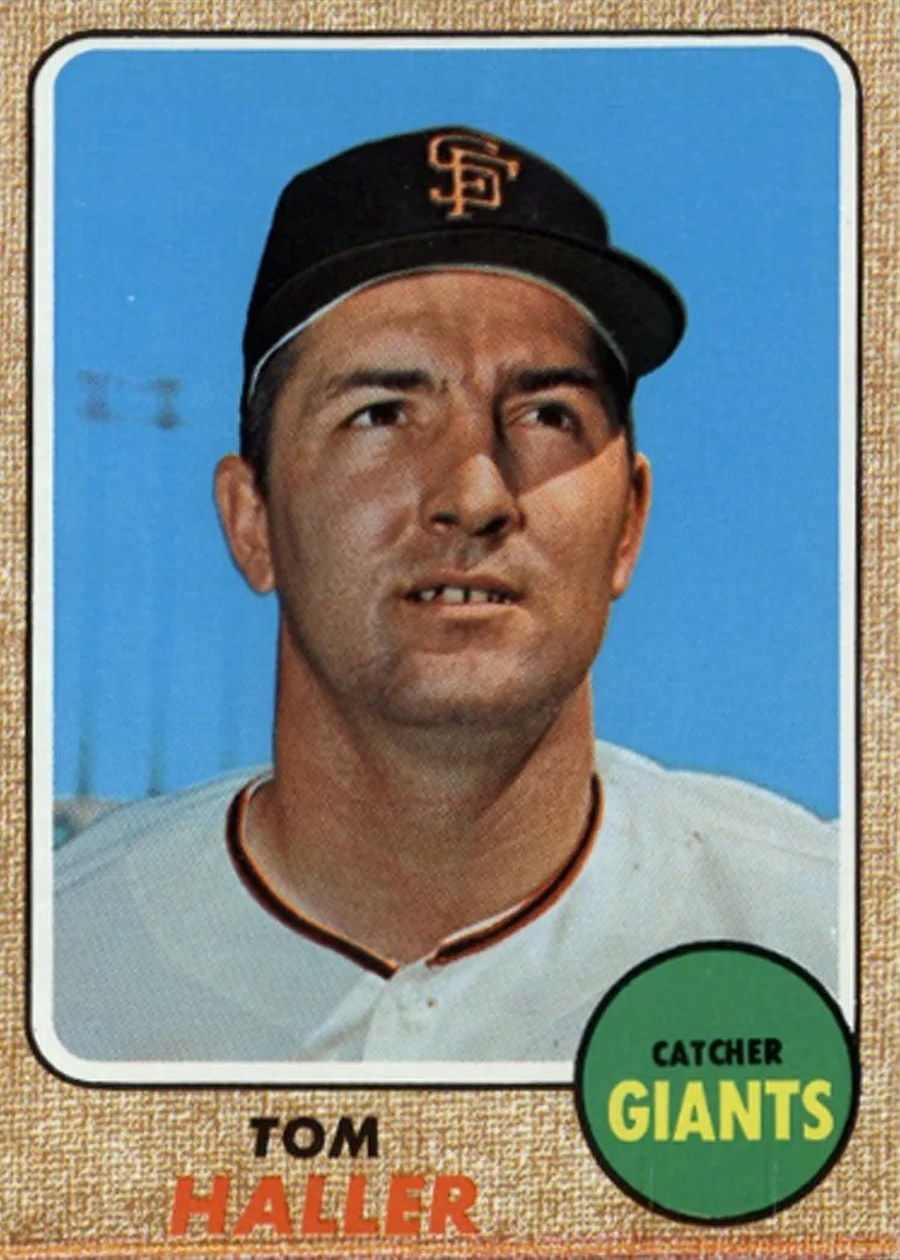 1968 Topps #185 Tom Haller, San Francisco Giants