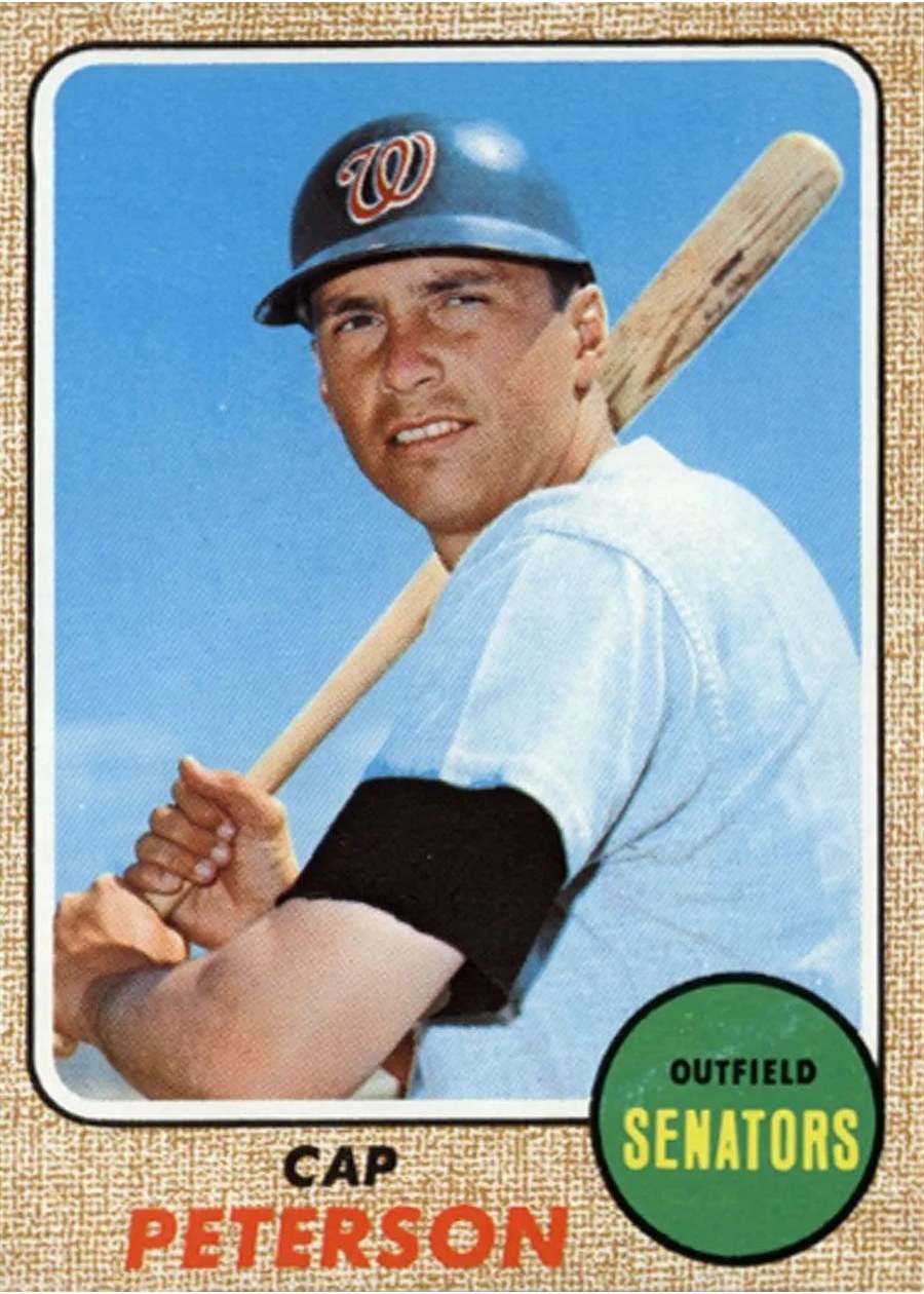 1968 Topps #188 Cap Peterson, Washington Senators