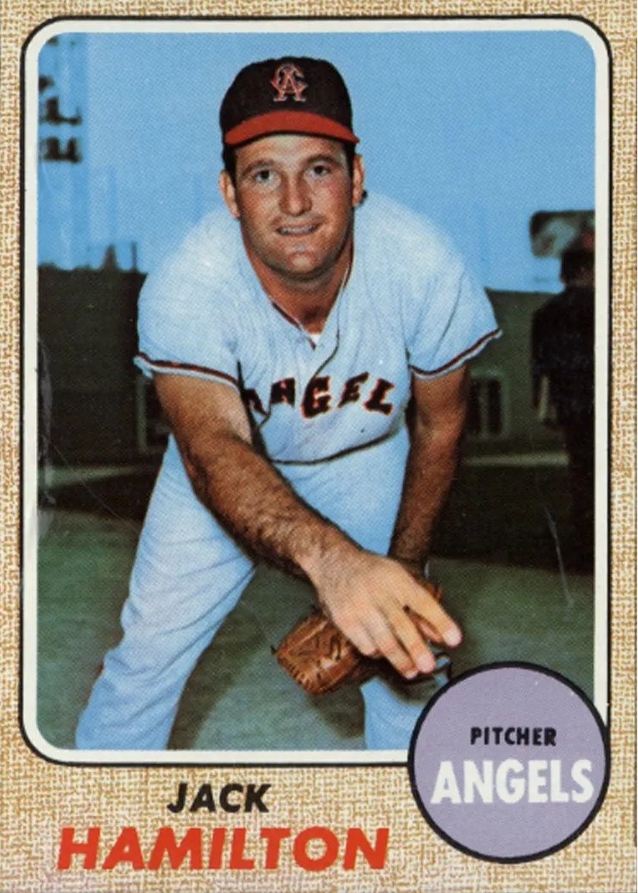 1968 Topps #193 Jack Hamilton, California Angels