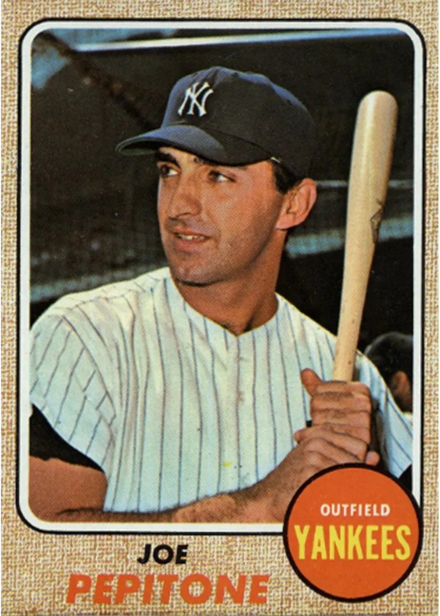 1968 Topps #195 Joe Pepitone, New York Yankees