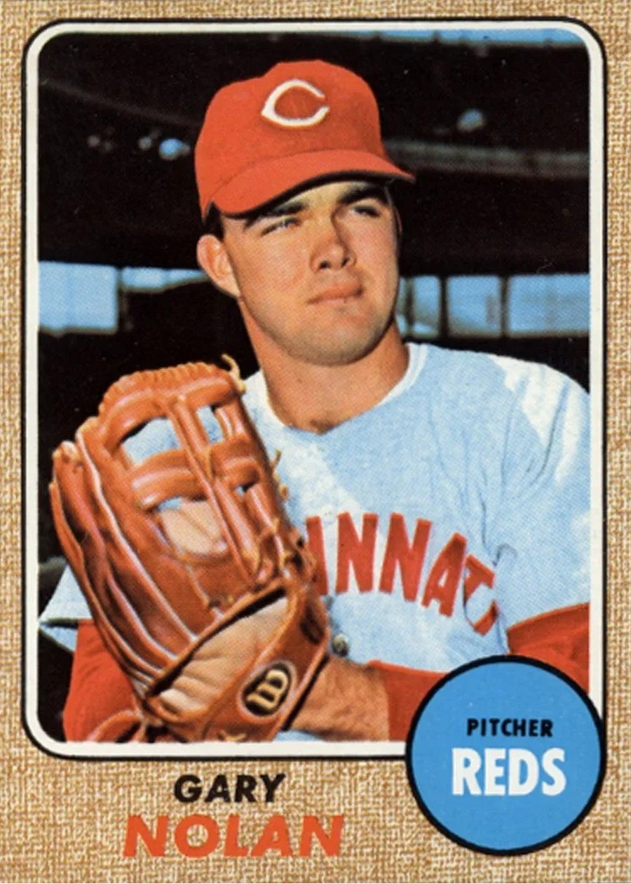 1968 Topps #196 Gary Nolan, Cincinnati Reds