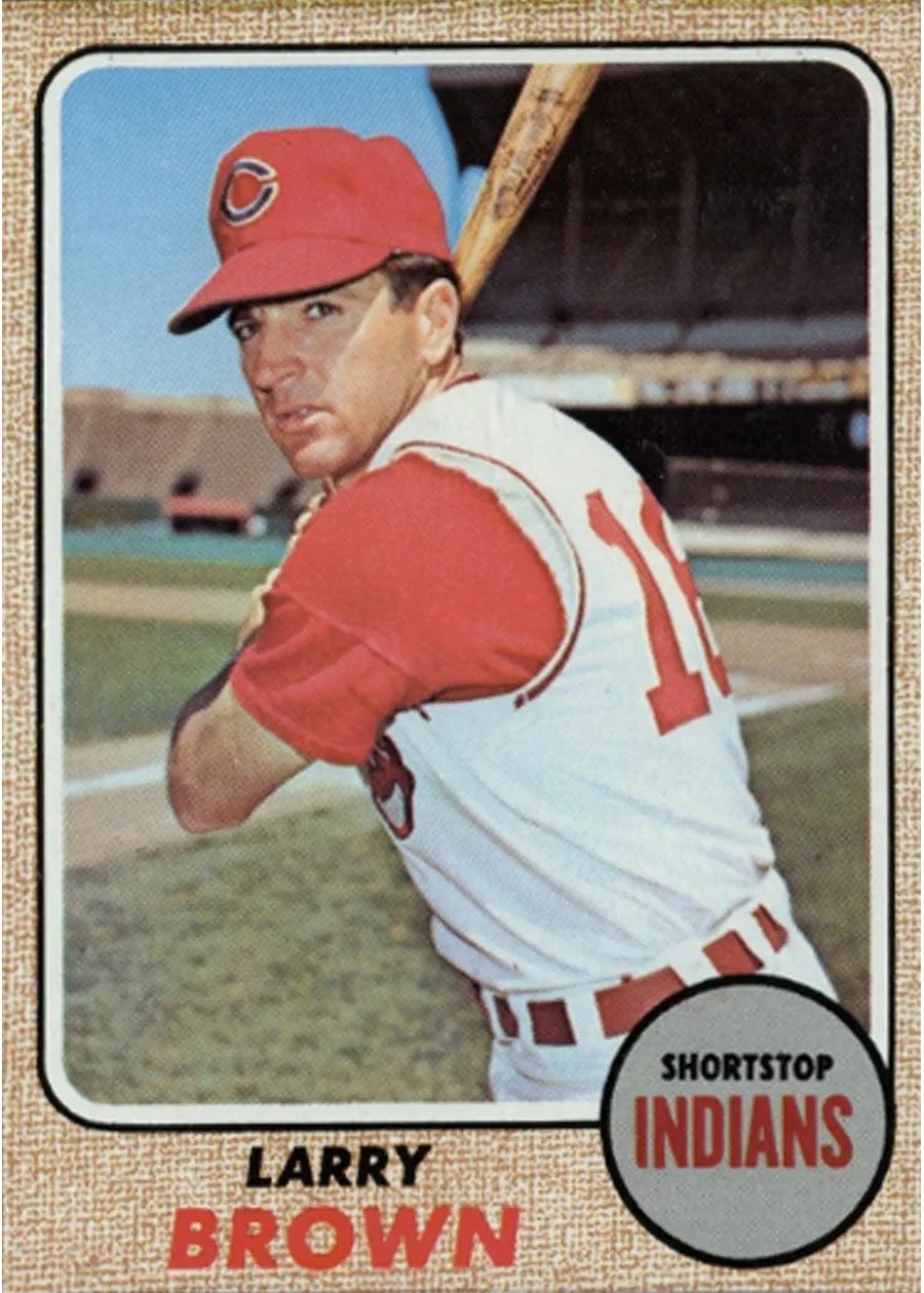 1968 Topps #197 Larry Brown, Cleveland Indians