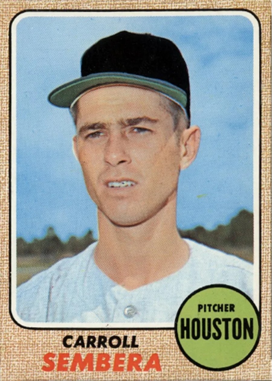 1968 Topps #207 Carroll Sembera, Houston Astros