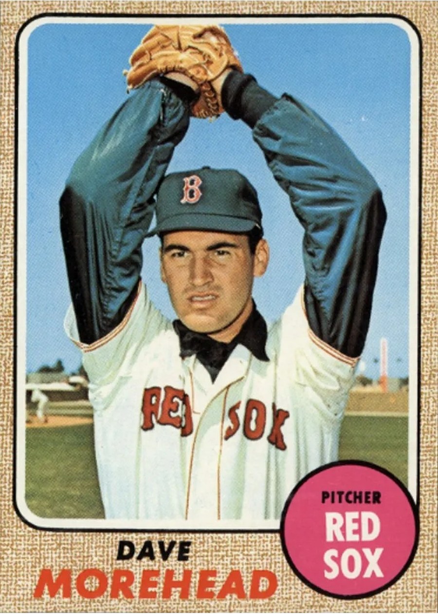 1968 Topps #212 Dave Morehead, Boston Red Sox