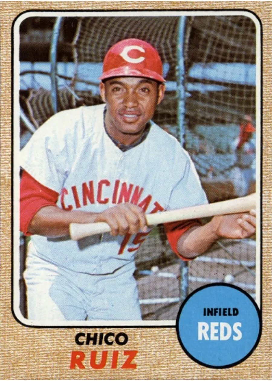 1968 Topps #213 Chico Ruiz, Cincinnati Reds