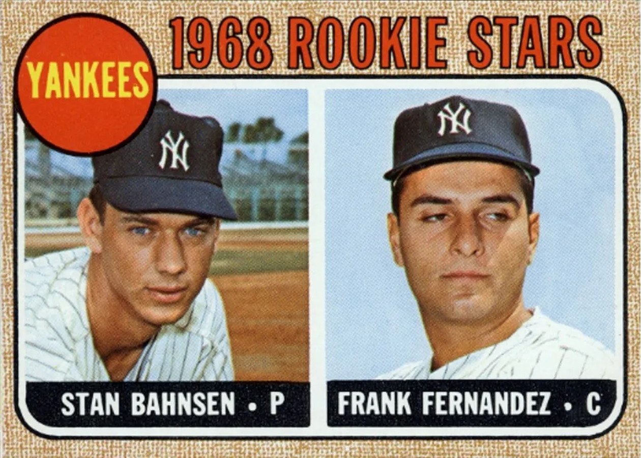 1968 Topps #214 Yankees 1968 Rookie Stars, New York Yankees