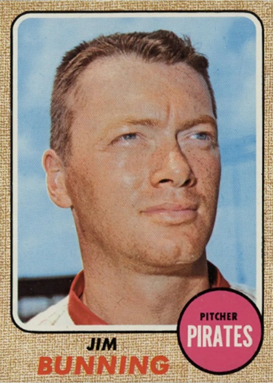 1968 Topps #215 Jim Bunning, Pittsburgh Pirates
