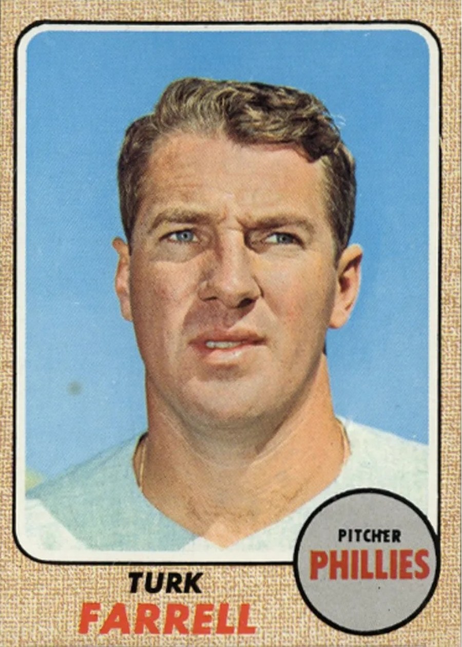 1968 Topps #217 Turk Farrell, Philadelphia Phillies