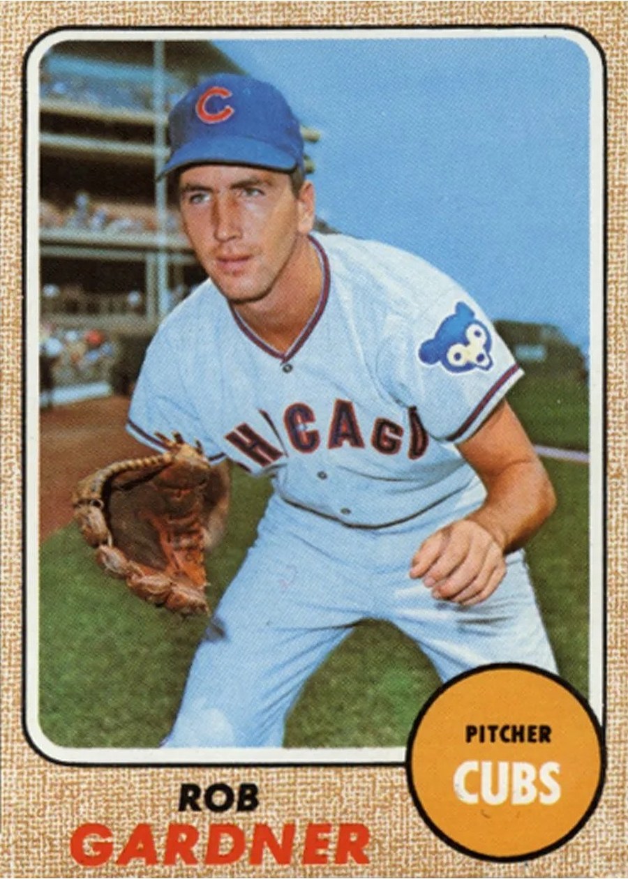1968 Topps #219 Rob Gardner, Chicago Cubs