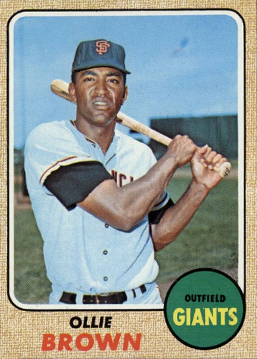 1968 Topps #223 Ollie Brown, San Francisco Giants