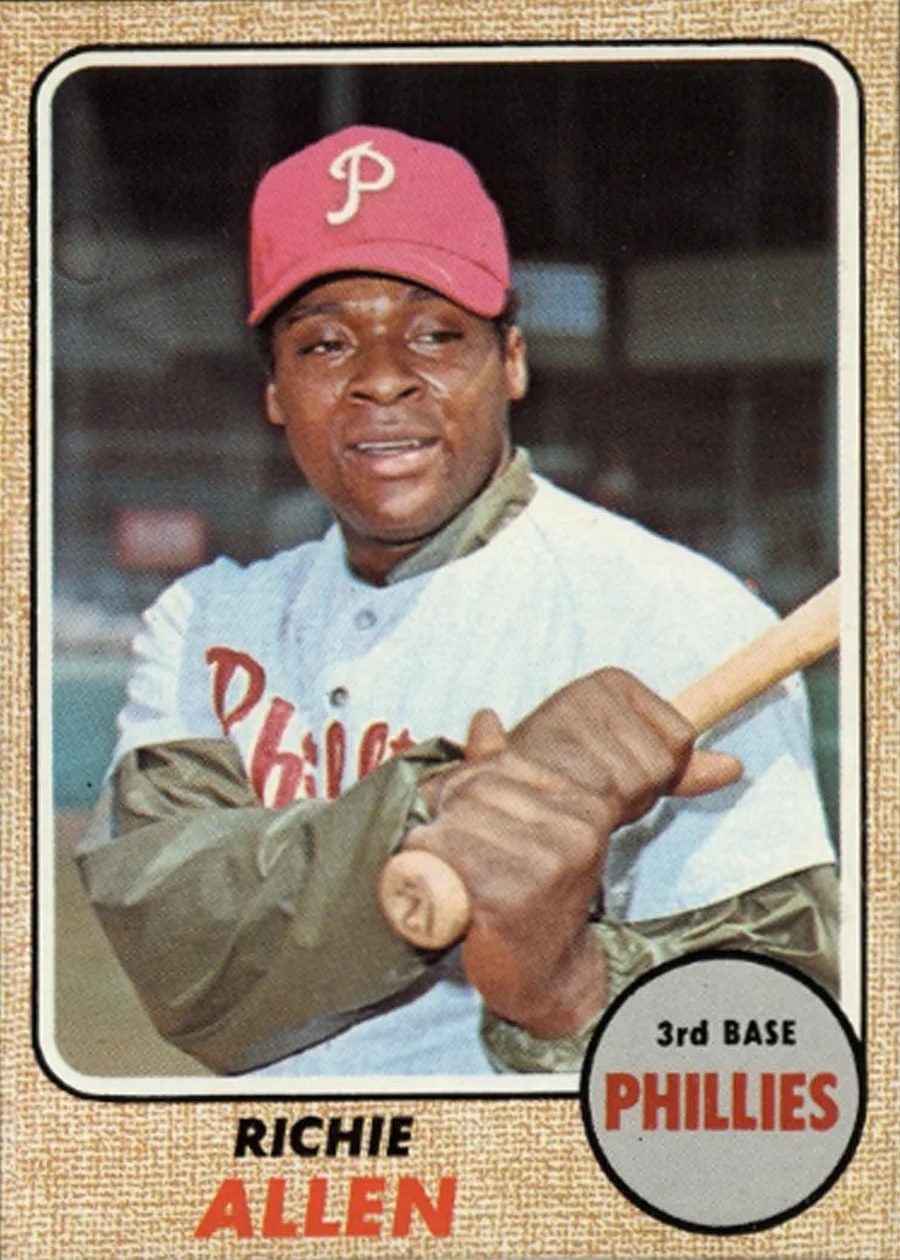 1968 Topps #225 Richie Allen, Philadelphia Phillies