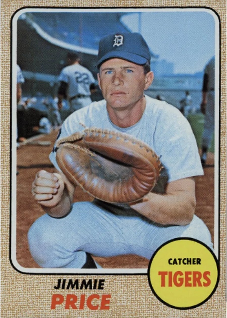 1968 Topps #226 Jimmie Price, Detroit Tigers