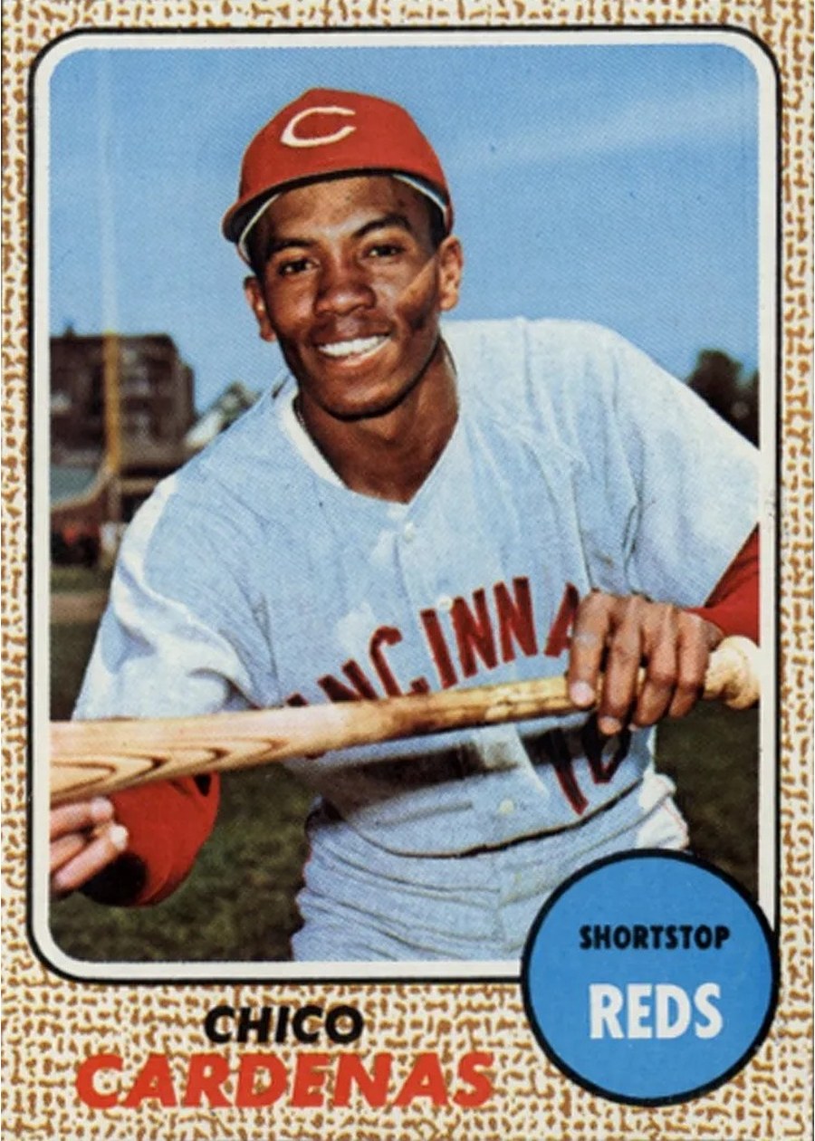 1968 Topps #23 Chico Cardenas, Cincinnati Reds