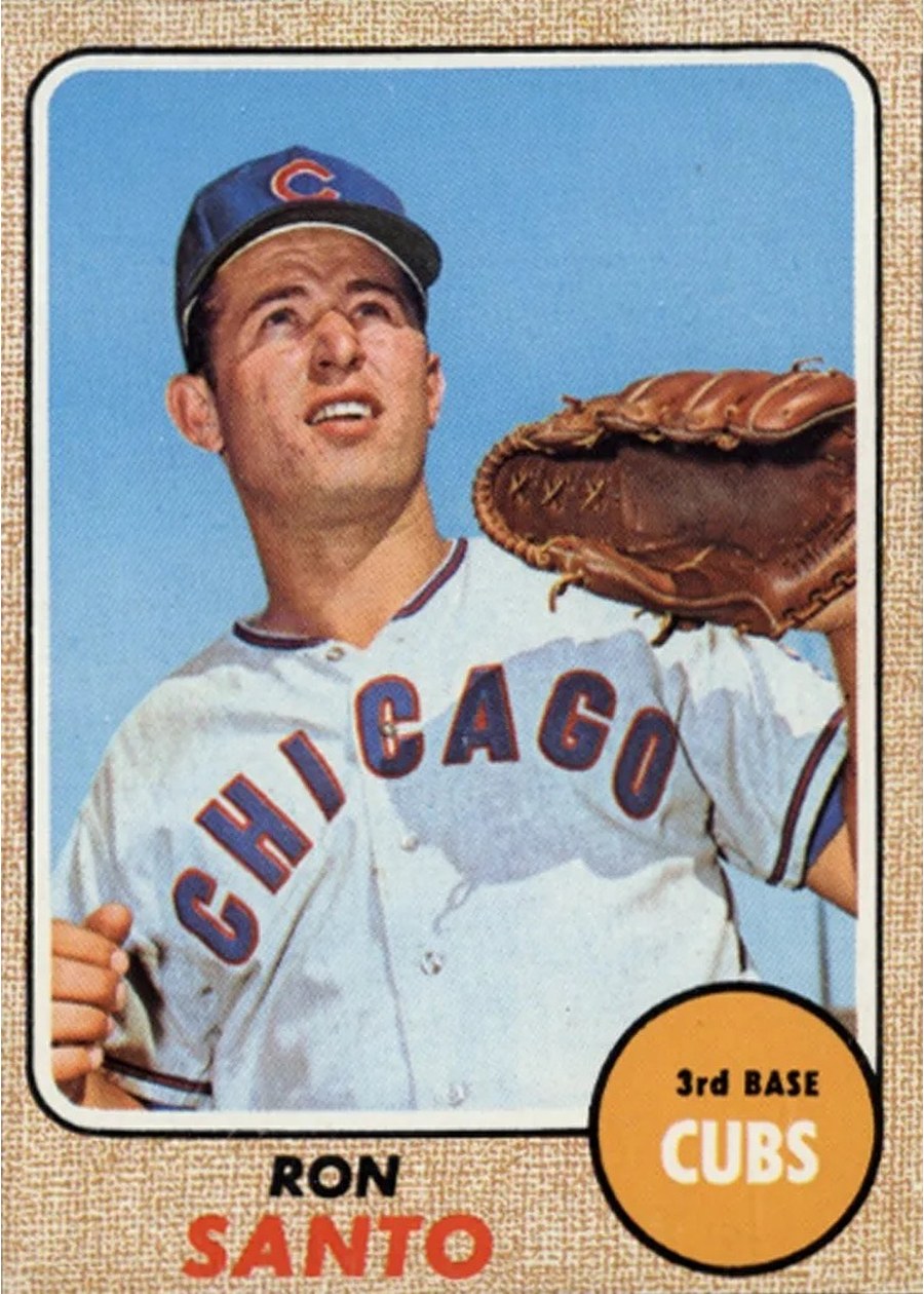 1968 Topps #235 Ron Santo, Chicago Cubs