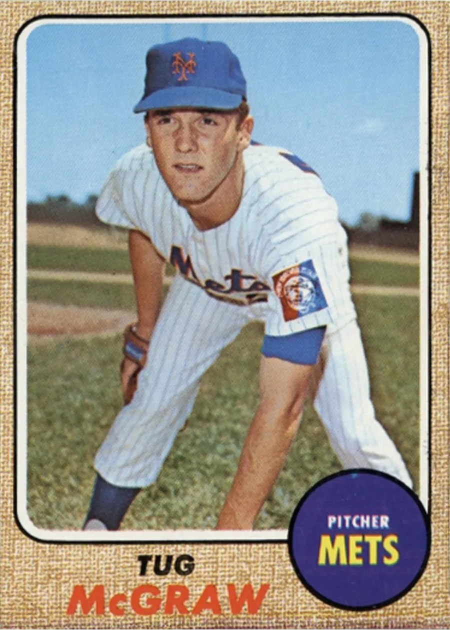 1968 Topps #236 Tug McGraw, New York Mets
