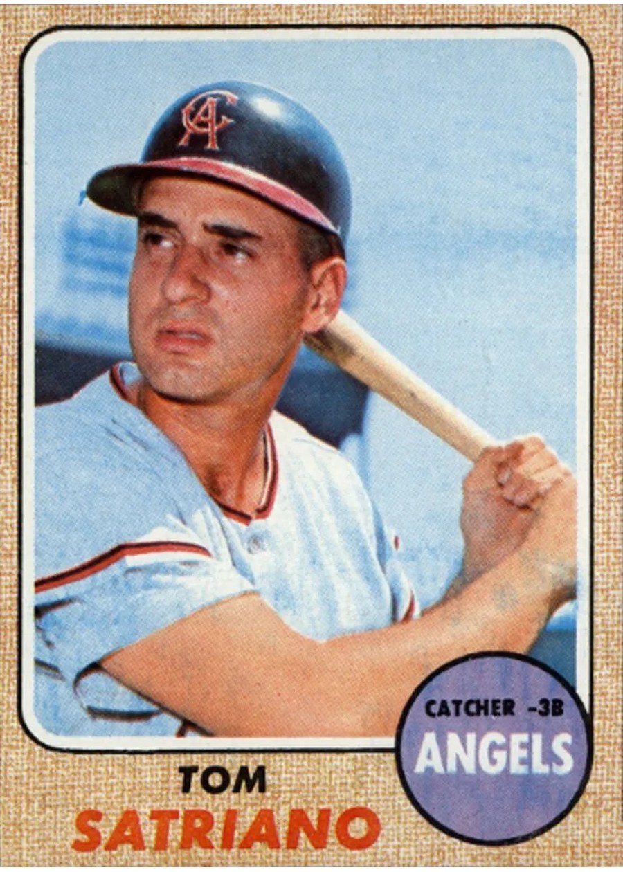 1968 Topps #238 Tom Satriano, California Angels