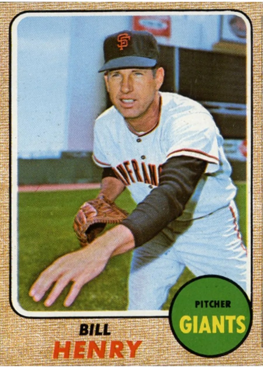1968 Topps #239 Bill Henry, San Francisco Giants