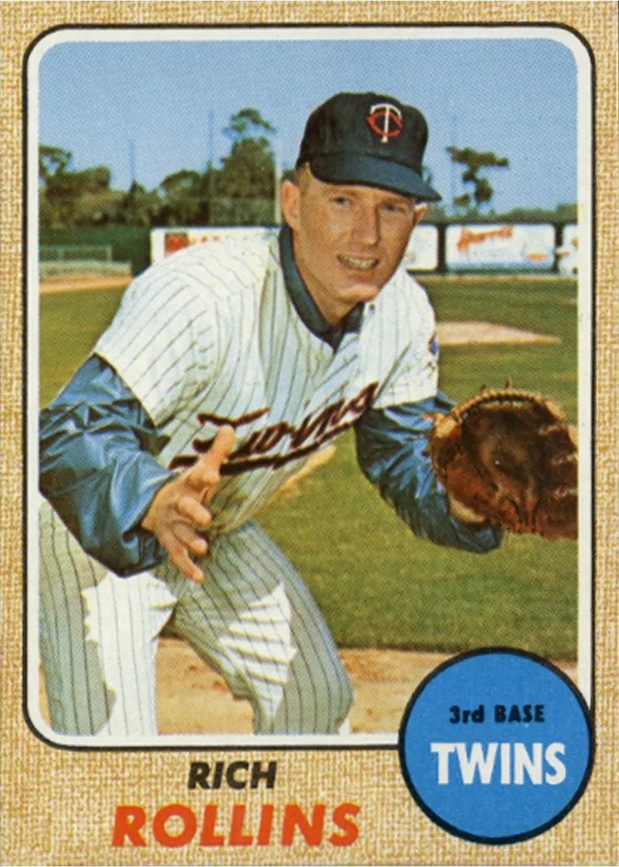 1968 Topps #243 Rich Rollins, Minnesota Twins