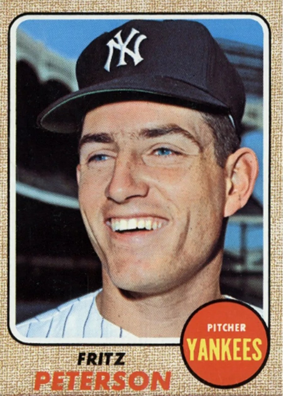 1968 Topps #246 Fritz Peterson, New York Yankees