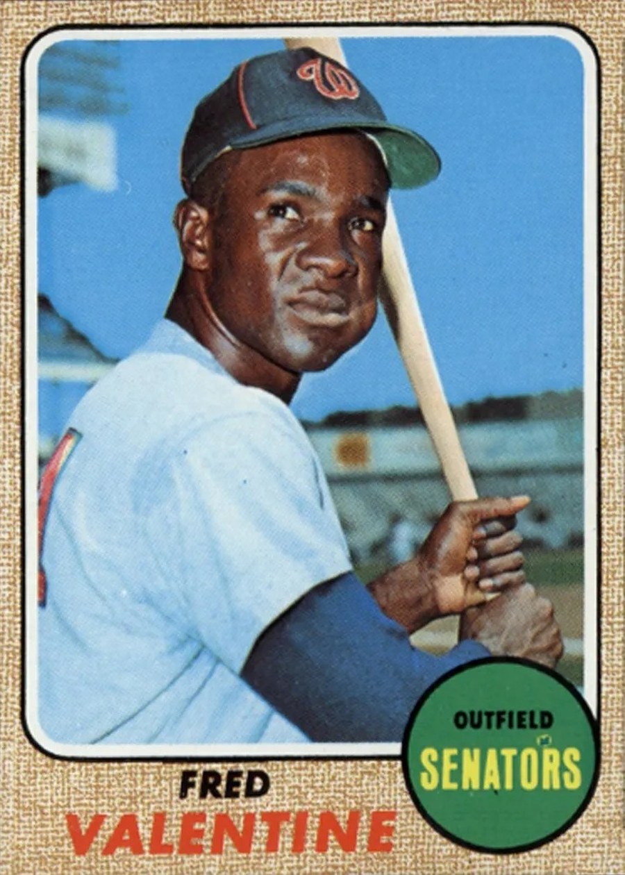 1968 Topps #248 Fred Valentine, Washington Senators