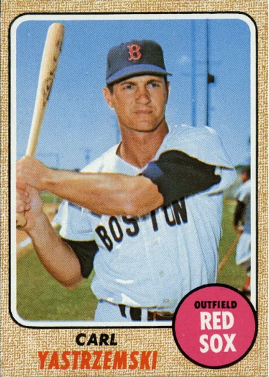 1968 Topps #250 Carl Yastrzemski, Boston Red Sox
