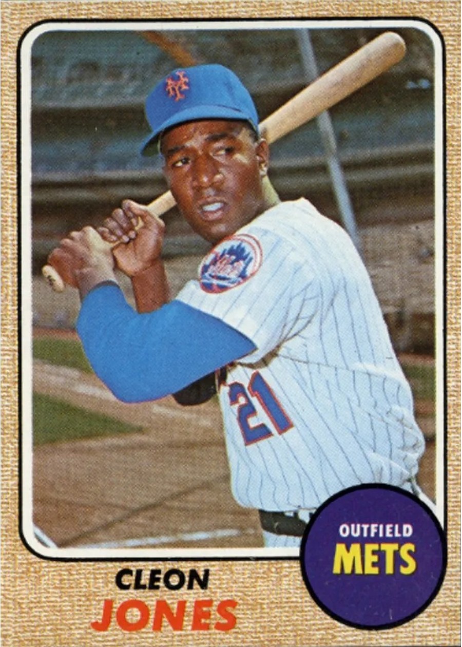 1968 Topps #254 Cleon Jones, New York Mets