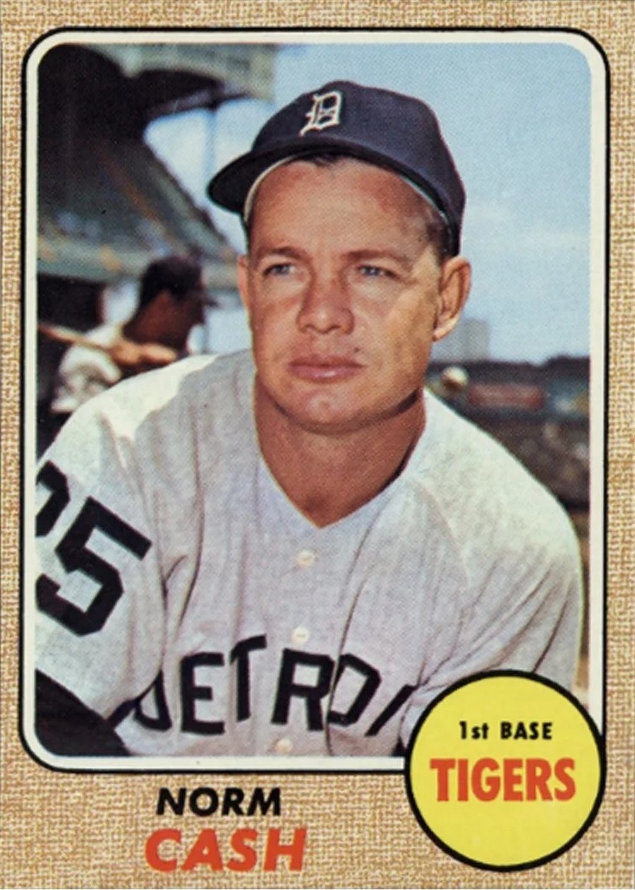 1968 Topps #256 Norm Cash, Detroit Tigers