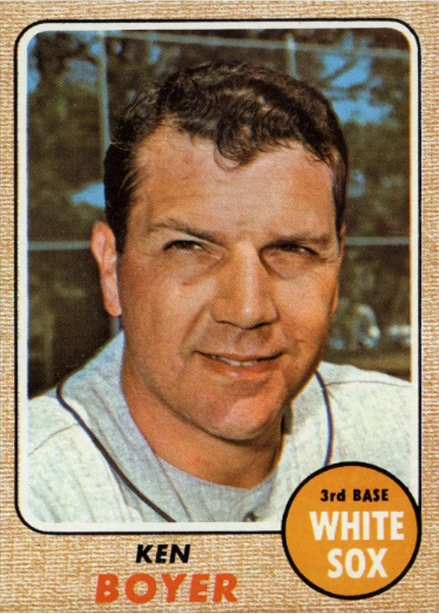 1968 Topps #259 Ken Boyer, Chicago White Sox