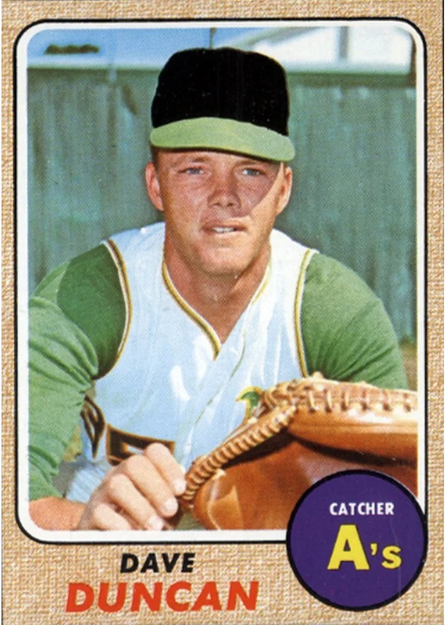 1968 Topps #261 Dave Duncan, Oakland Athletics