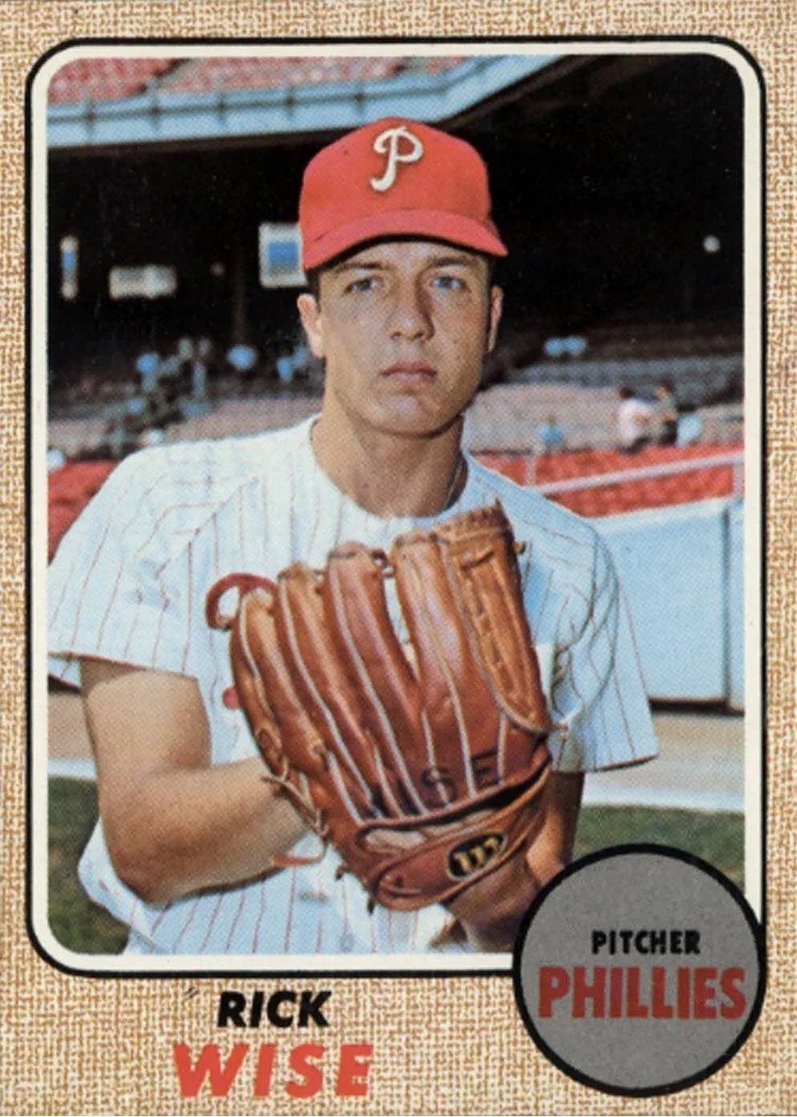 1968 Topps #262 Rick Wise, Philadelphia Phillies
