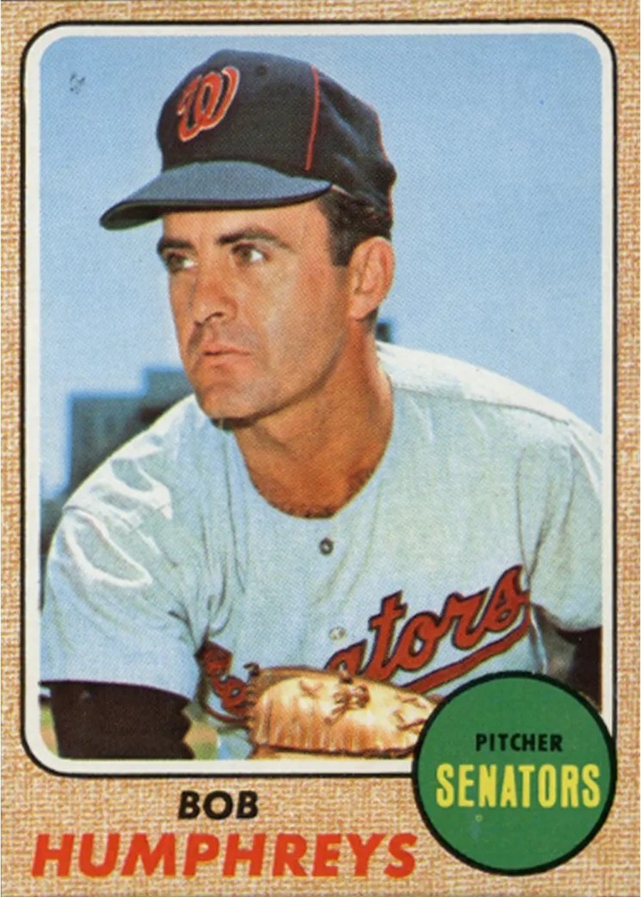 1968 Topps #268 Bob Humphreys, Washington Senators