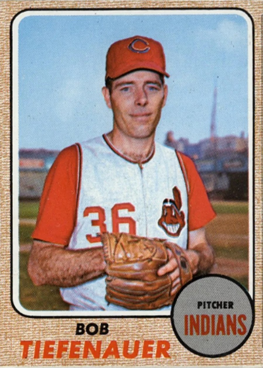 1968 Topps #269 Bob Tiefenauer, Cleveland Indians