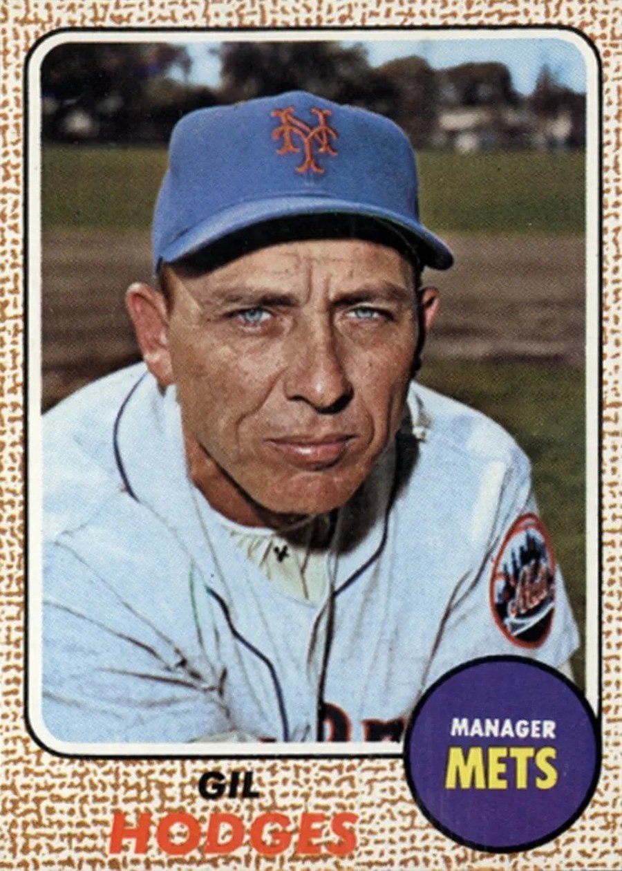 1968 Topps #27 Gil Hodges, New York Mets