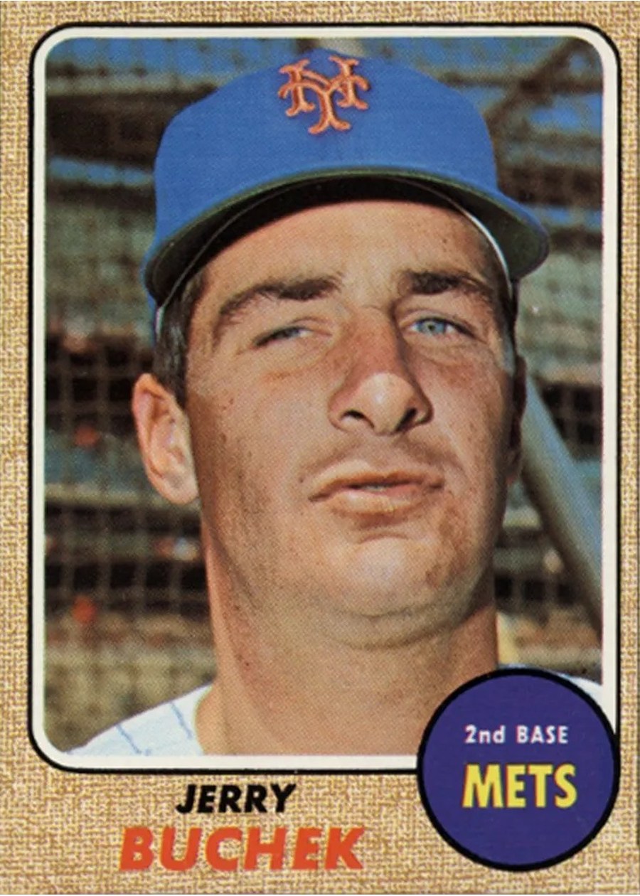1968 Topps #277 Jerry Buchek, New York Mets