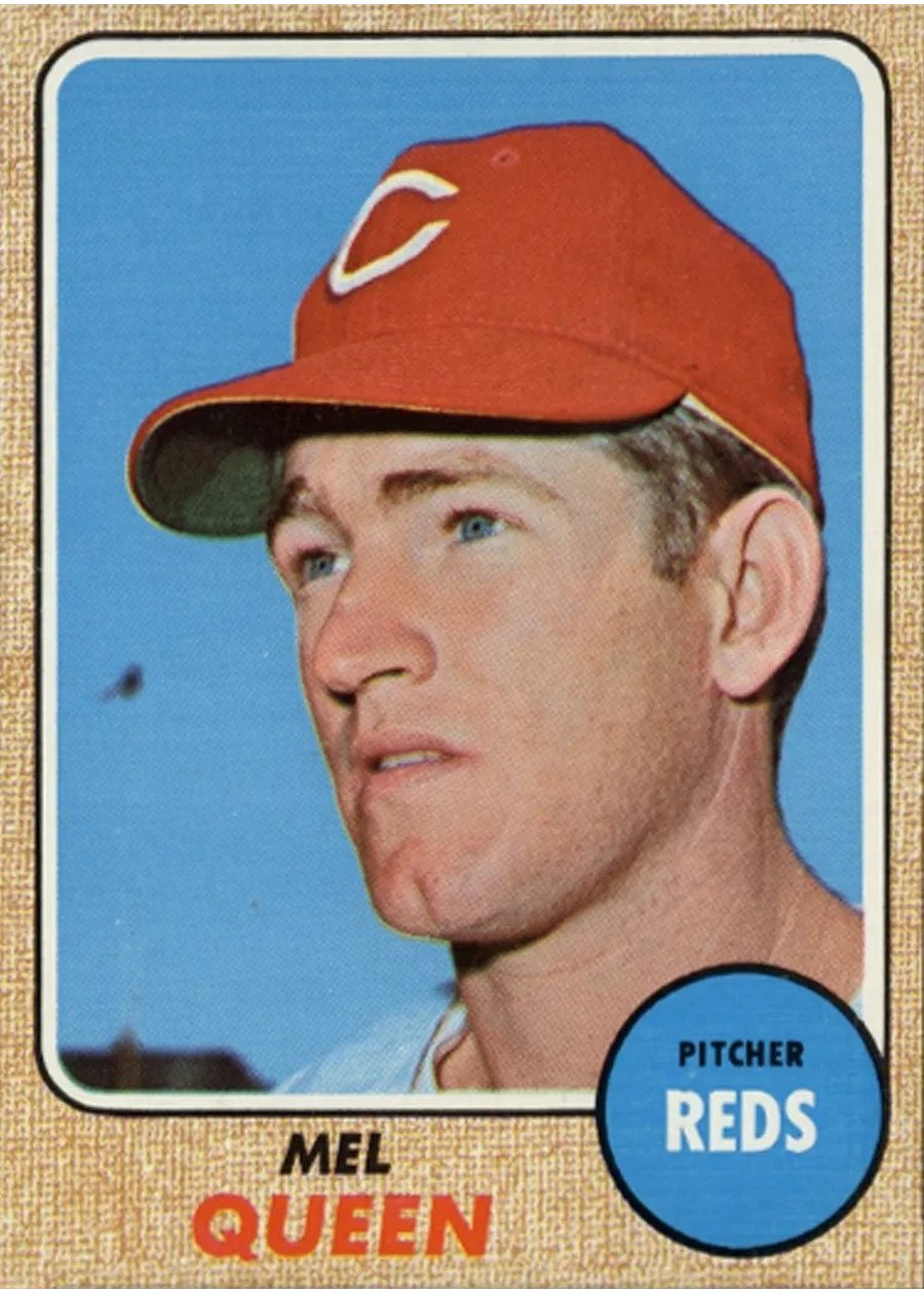 1968 Topps #283 Mel Queen, Cincinnati Reds