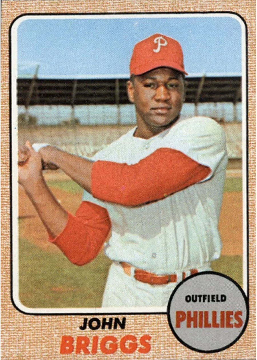 1968 Topps #284 John Briggs, Philadelphia Phillies