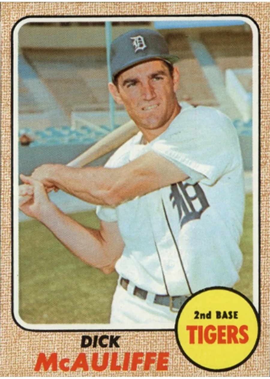 1968 Topps #285 Dick McAuliffe, Detroit Tigers